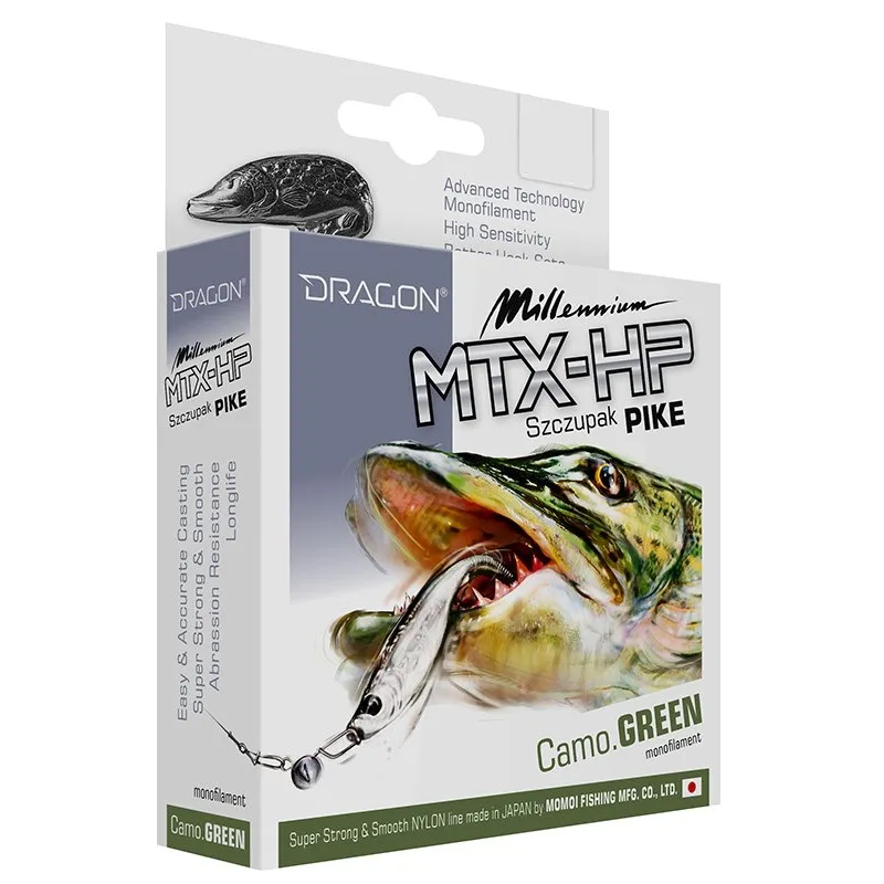 Żyłka Dragon Millenium MTX - HP SZCZUPAK 0,28mm Oliwkowozielona