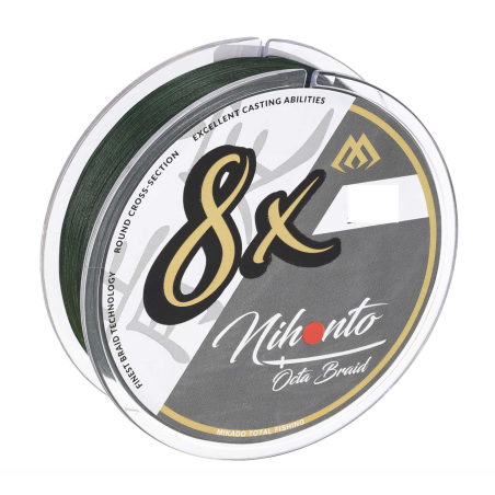 Plecionka Mikado - NIHONTO OCTA BRAID 8x- 0.08mm / 5.15kg / 150m - ZIELONA