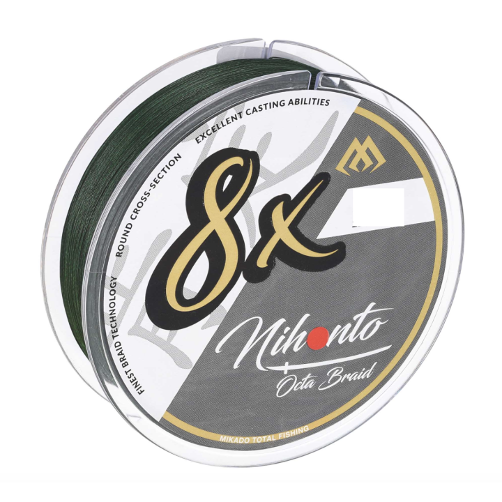 Plecionka Mikado - NIHONTO OCTA BRAID 8x- 0.12mm / 8.9kg / 150m - ZIELONA