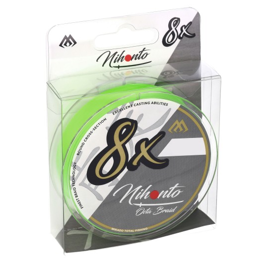 Plecionka Mikado - NIHONTO OCTA BRAID 8x- 0.08mm / 5.15kg / 150m - Fluo