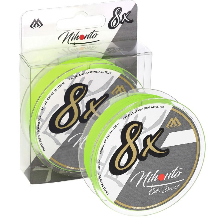 Plecionka Mikado - NIHONTO OCTA BRAID 8x- 0.12mm / 8.9kg / 150m - Fluo