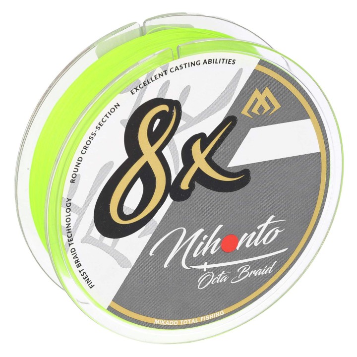Plecionka Mikado - NIHONTO OCTA BRAID 8x- 0.14mm / 10.15kg / 150m - Fluo