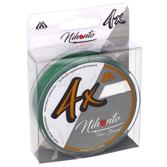 Plecionka Mikado - NIHONTO OCTA BRAID 4x- 0.12mm/8.8kg/150m - Zielona