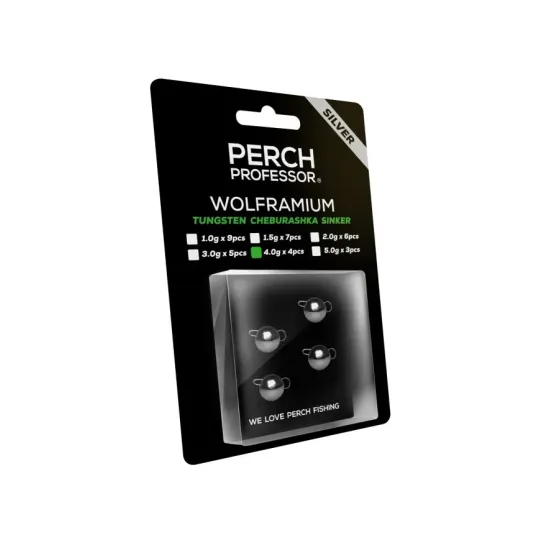 Perch Professor czeburaszka wolframowa srebrna 4g - 4szt