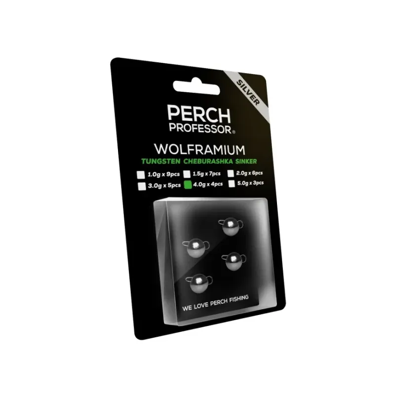 Perch Professor czeburaszka wolframowa srebrna 4g - 4szt