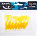 Mikado TWISTER 51 mm / YELLOW - op 8 szt.