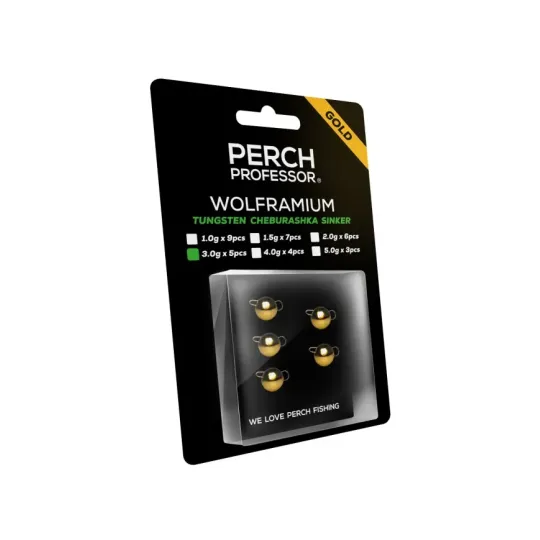 Perch Professor czeburaszka wolframowa złota 3g - 5szt