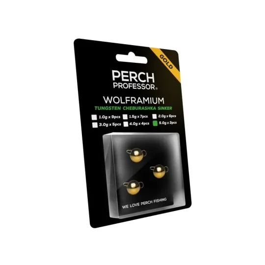 Perch Professor czeburaszka wolframowa złota 5g - 3szt