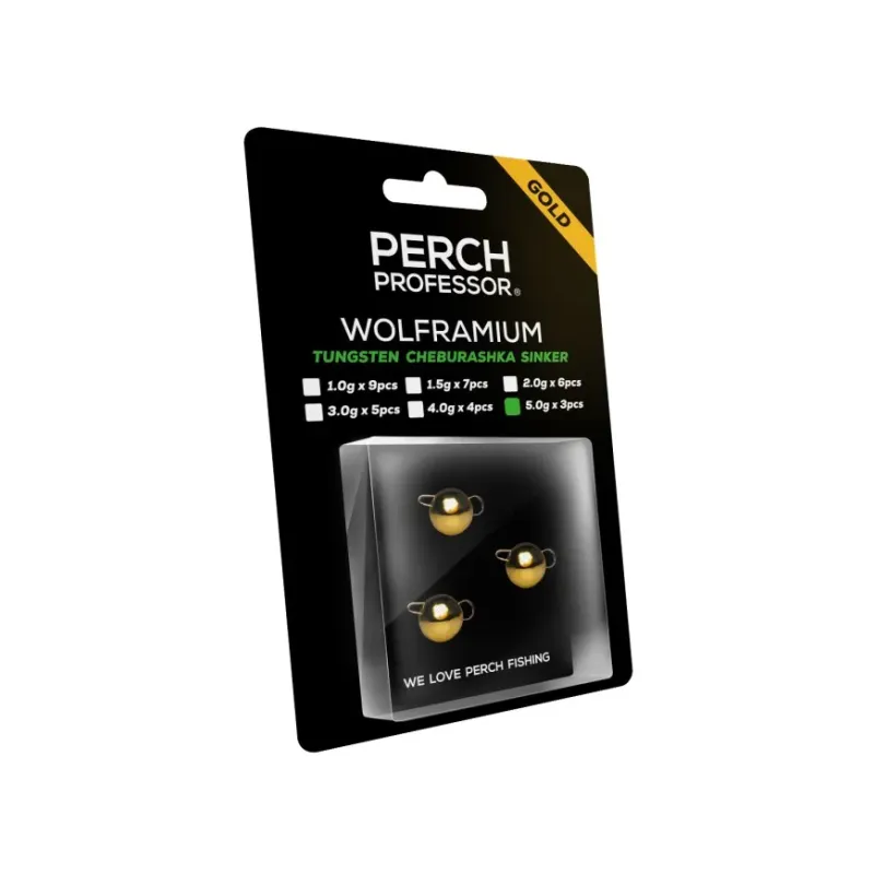Perch Professor czeburaszka wolframowa złota 5g - 3szt