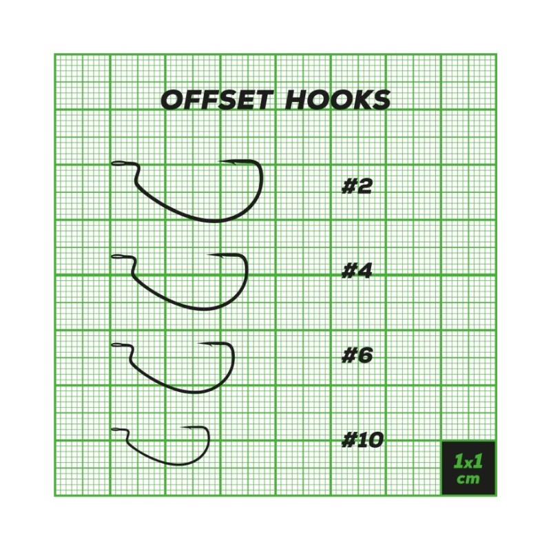 Haki offsetowe Perch Professor Offset Hooks rozmiar 10 - 6szt