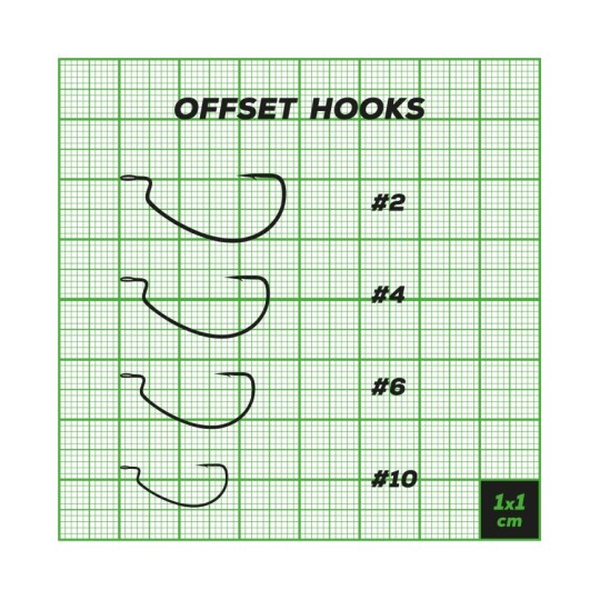 Haki offsetowe Perch Professor Offset Hooks rozmiar 6 - 6szt