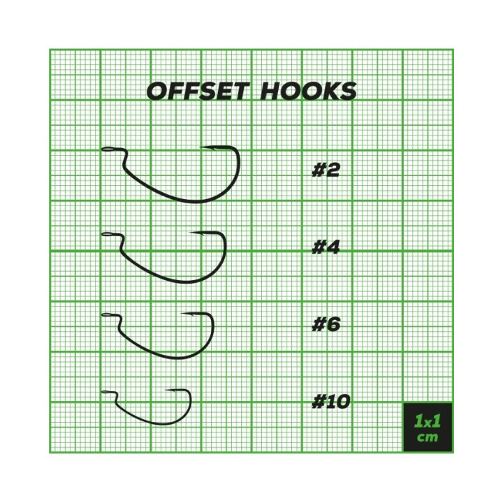 Haki offsetowe Perch Professor Offset Hooks rozmiar 4 - 6szt