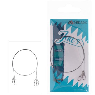 Przypony Wolframowe - Mikado JAWS-MEDIUM - 25cm/15kg - op.2szt.