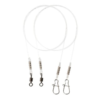 Przypony Fluorocarbonowe Mikado - JAWS LIGHT 45cm/8kg - op.2szt.