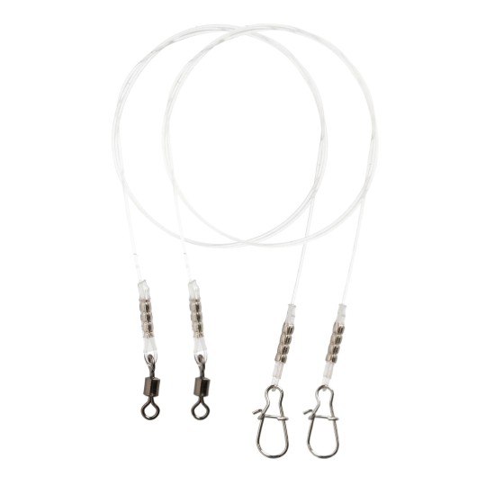 Przypony Fluorocarbonowe Mikado - JAWS LIGHT 45cm/8kg - op.2szt.