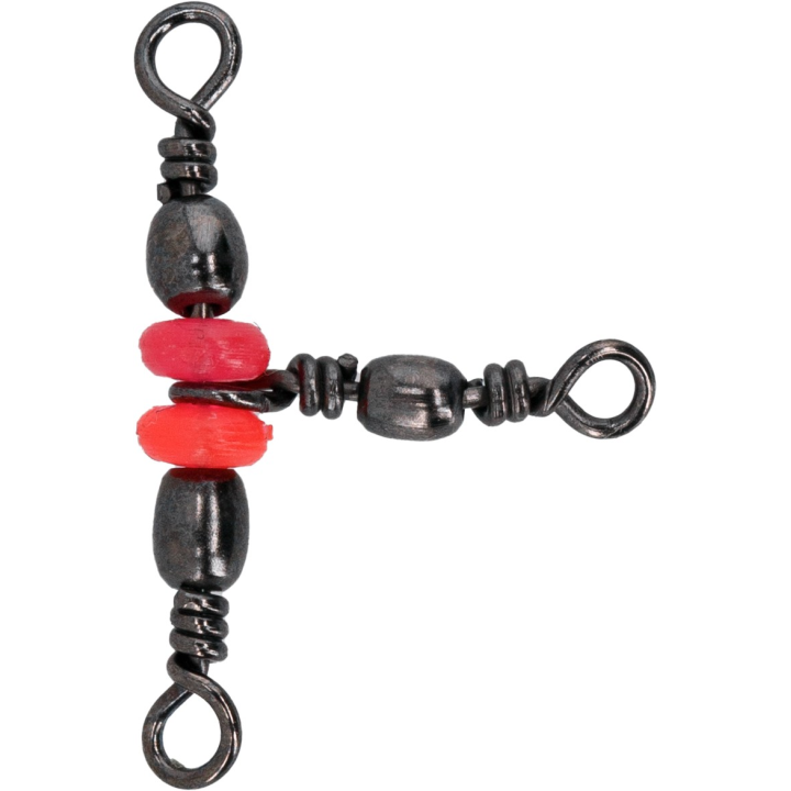 Krętliki Baryłkowye Mikado - Potrójne z koralikami - rozm. 12/14 BN - op.5szt.