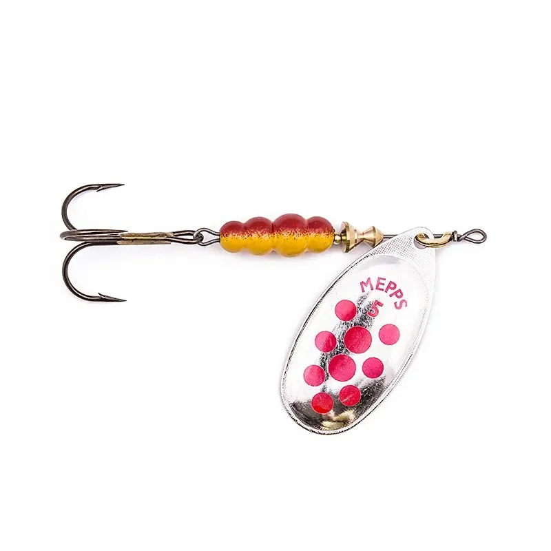 Błystka obrotowa Mepps AGLIA DECOREES srebrna / czerwone kropki 2 / 4.5g