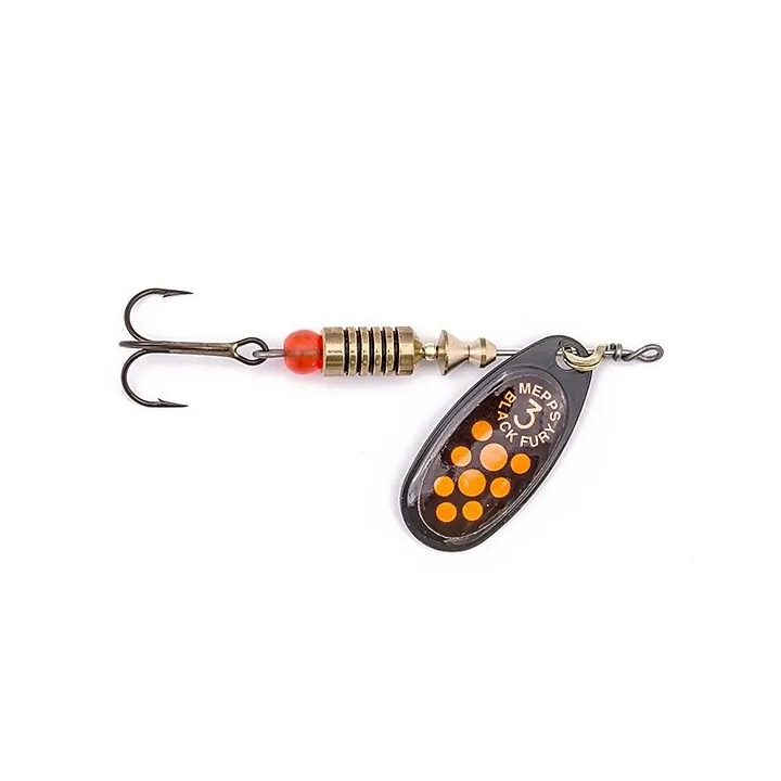 Błystka obrotowa Mepps BLACK FURY czarny / czerwone kropki 4 / 8g