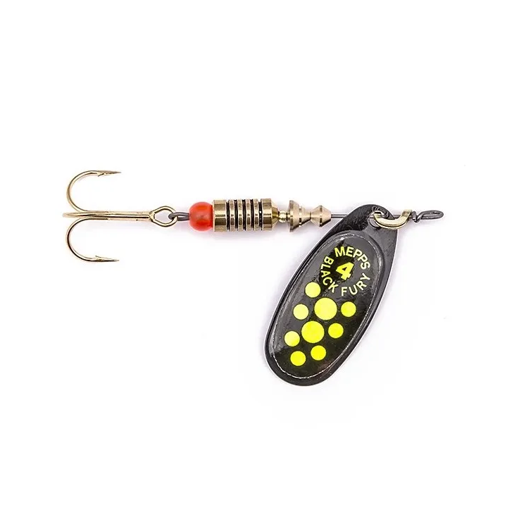 Błystka Mepps BLACK FURY srebrny / seledynowe kropki 4 / 8g
