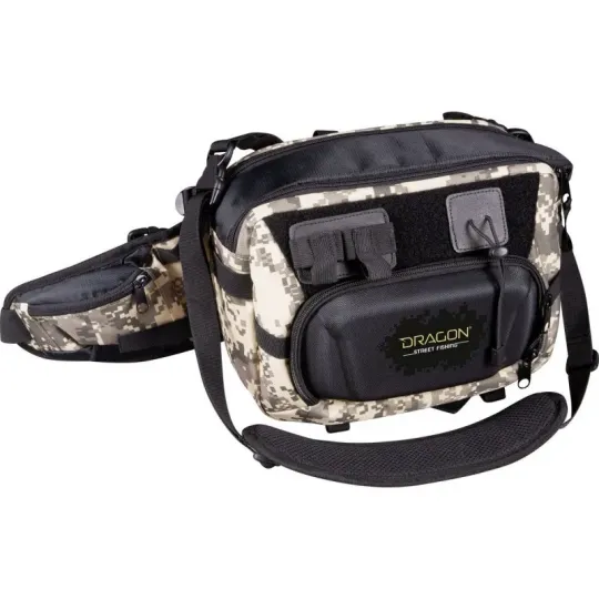 Chlebak wędkarski Dragon STREET FISHING z mocowaniem biodrowym
