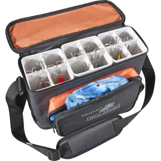 Torba wędkarska na duże przynęty spinningowe, pilkery. Dragon Hells Anglers