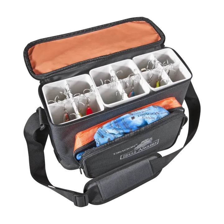 Torba wędkarska na duże przynęty spinningowe, pilkery. Dragon Hells Anglers