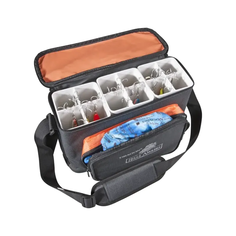 Torba wędkarska na duże przynęty spinningowe, pilkery. Dragon Hells Anglers