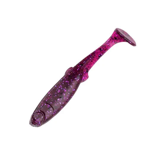 Perch Professor Fluky Shad 6,5cm Purple Pepper - 6szt