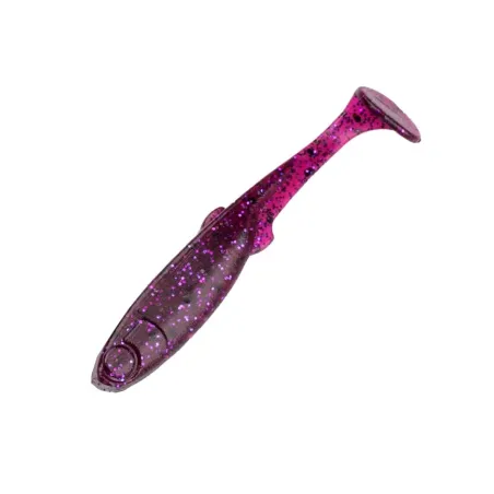 Perch Professor Fluky Shad 6,5cm Purple Pepper - 6szt