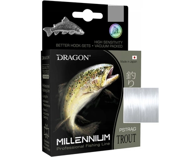 Żyłka DRAGON Millenium / Made In Japan PSTRĄG 200 m 0.18 mm/4.59 kg przeźrocz./fluo